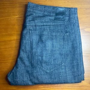 Black/Dark Grey Slim Straight Jeans